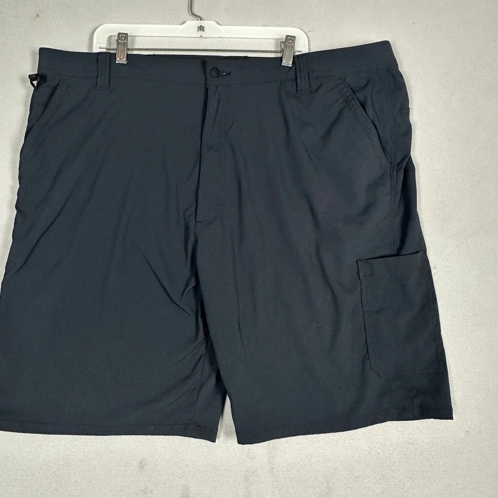 Wrangler Shorts Mens 46 Outdoor Cargo Blue Stretch Nylon Blend Outdoor Pockets